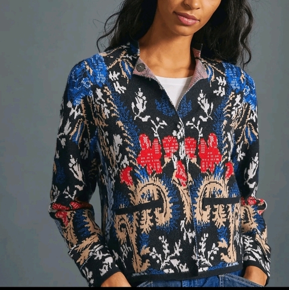 Anthropologie Multicolor Knit Jacket - Picture 1 of 6